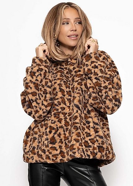 SASSYCLASSY Strickpullover Oversized Pullover Damen im Teddy-Look Oversized günstig online kaufen