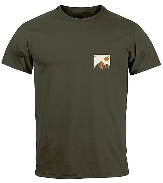 Neverless Print-Shirt Herren T-Shirt Outdoor Adventure günstig online kaufen