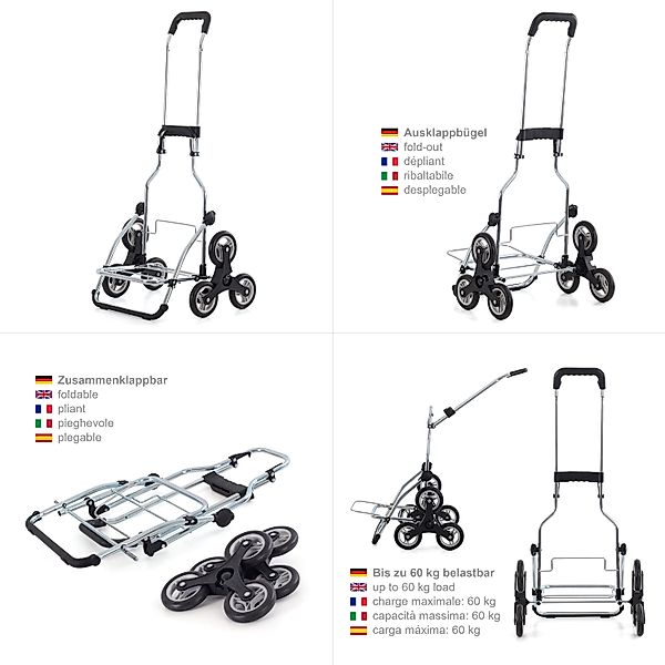Andersen Einkaufstrolley Exklusiv Treppensteiger Royal Shopper Stahlgestell günstig online kaufen