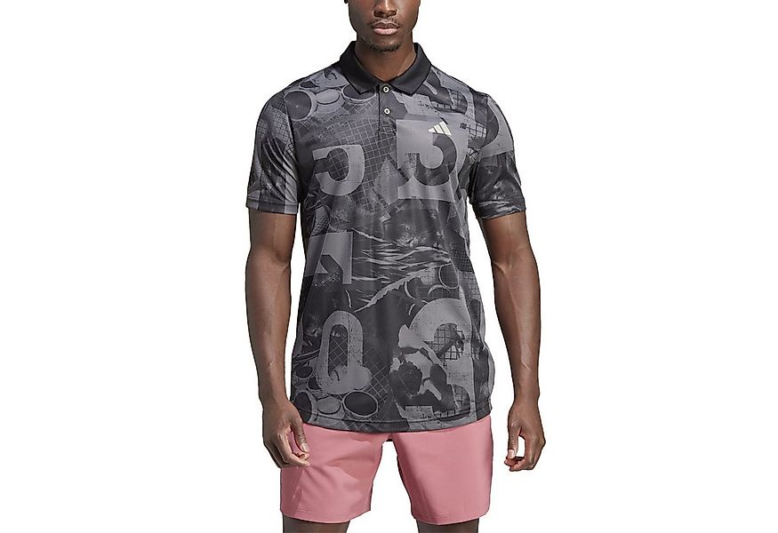 adidas Performance Poloshirt Club Graphic grau Herren günstig online kaufen