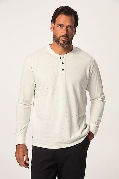 JP1880 T-Shirt Henley Langarm Strukturjersey Rundhals günstig online kaufen