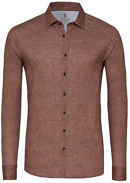 DESOTO Hemd Twill Optics Braun - Größe L günstig online kaufen