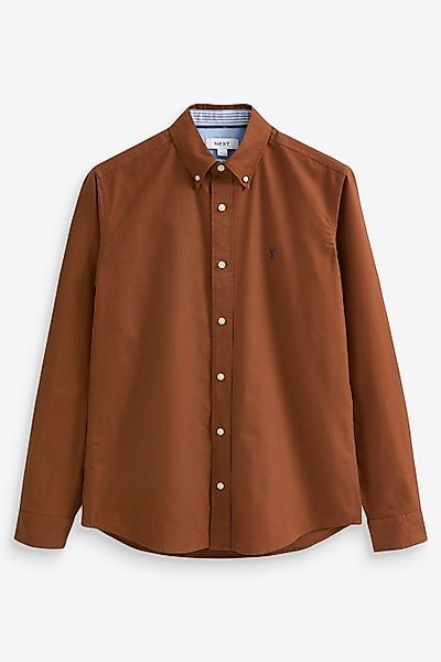 Next Langarmhemd Langärmeliges Slim Fit Oxfordhemd günstig online kaufen