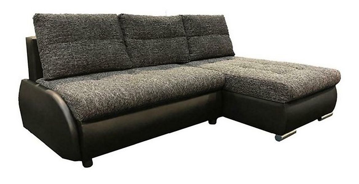 JVmoebel Sofa Designer Graues Ecksofa mit Bettfunktion Schlafsofa Polstermö günstig online kaufen