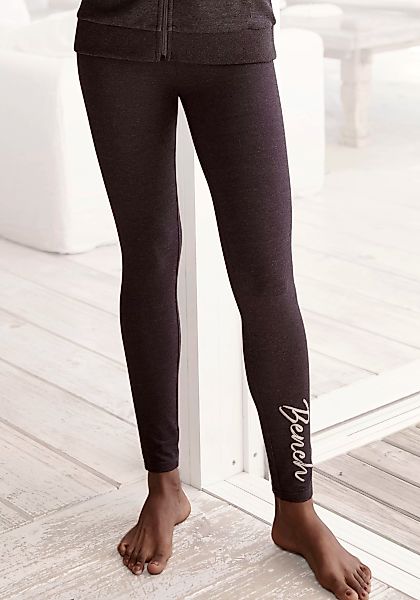 Bench. Leggings -Loungehose mit glänzender Logostickerei, Loungewear günstig online kaufen
