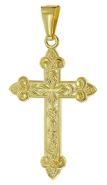 trendor Kreuzanhänger Kreuz- Gold 333 (8 günstig online kaufen