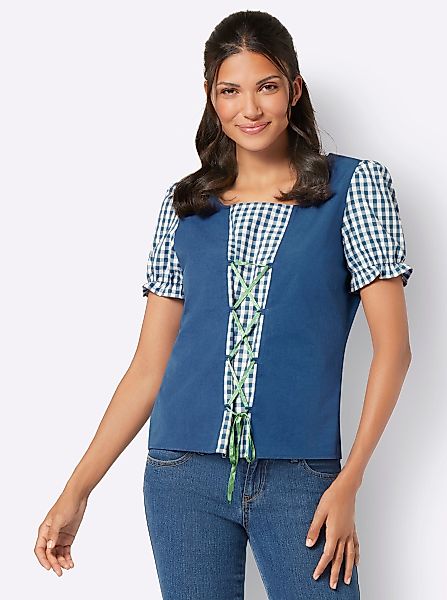 Sieh an! Klassische Bluse Trachtenbluse günstig online kaufen
