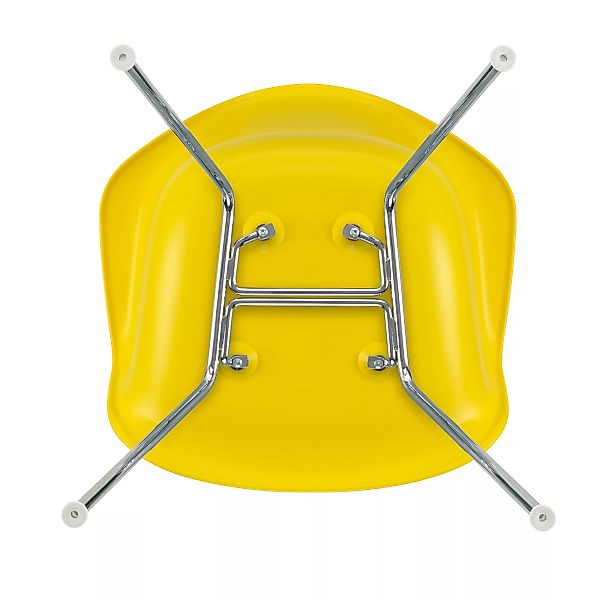 Vitra - Eames Plastic Armchair DAX verchromt - sunlight/Sitzschale Polyprop günstig online kaufen