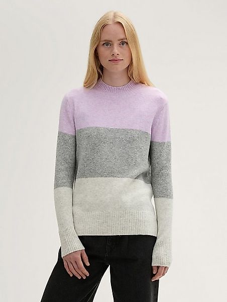 TOM TAILOR Denim Strickpullover Strickpullover mit Colour Blocking günstig online kaufen