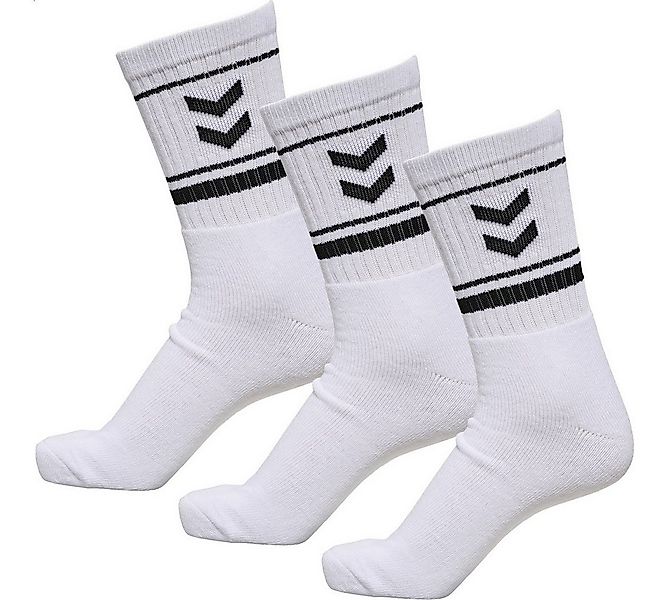hummel Sportsocken hmlSTRIPE Crew weiss/schwarz - 3 Paar günstig online kaufen