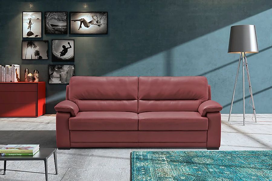 Egoitaliano 2,5-Sitzer "Doris, modernes Designersofa, Ledersofa mit erstkla günstig online kaufen