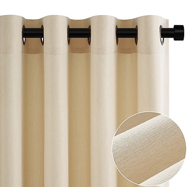 Topfinel Vorhang Vorhang Wohnzimmer Leinenoptik Licht günstig online kaufen