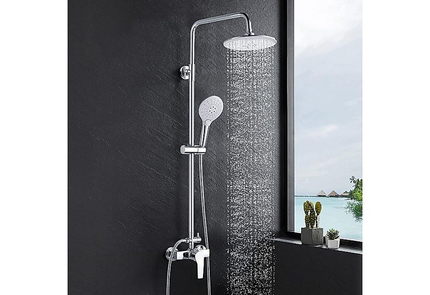 LuxusKollektion Duscharmatur Duschsystem mit Einhebelmischer Regendusche 2 günstig online kaufen
