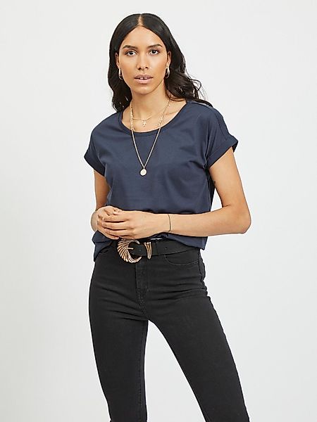 Vila T-Shirt Basic Kurzarm Fledermausärmel VIDREAMERS günstig online kaufen