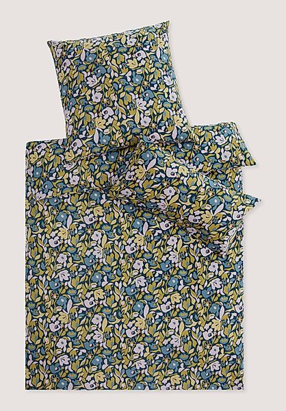 hessnatur Renforcé Bettwäsche Set LILO aus Bio-Baumwolle - blau - Größe 155 günstig online kaufen