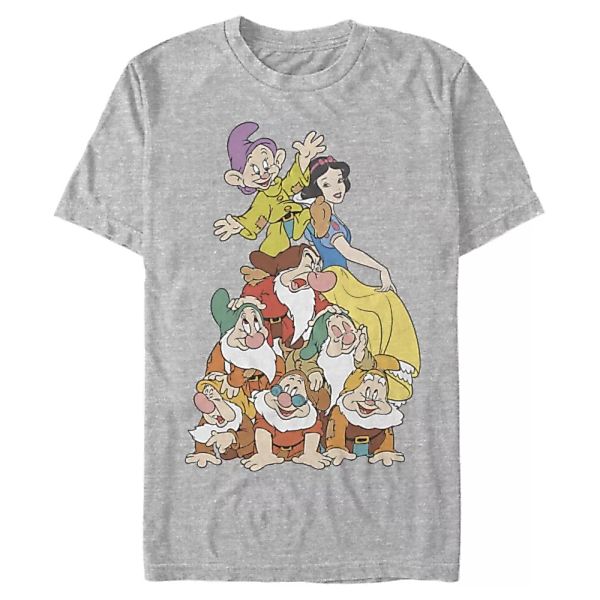Disney - Schneewittchen - Gruppe Squad Dwarf Stack - Männer T-Shirt günstig online kaufen