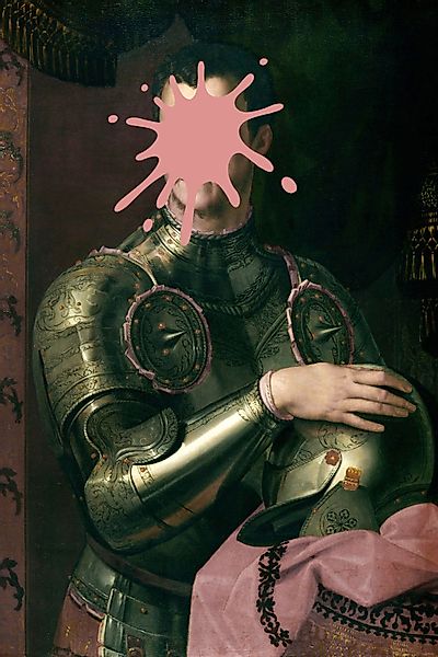 queence Acrylglasbild "Ritter mit Farbklecks" Bilder von Männern  Formen  G günstig online kaufen