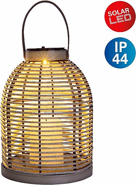 näve LED Solarleuchte "Korbinian", 1 flammig, korboptik, Haltegriff, unbele günstig online kaufen