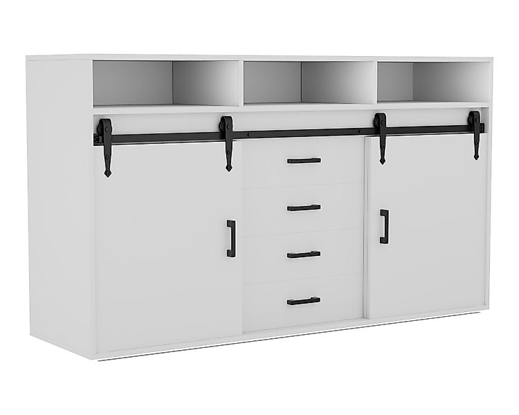 HOMAVO Sideboard HG1-L mit Schiebetüren & günstig online kaufen