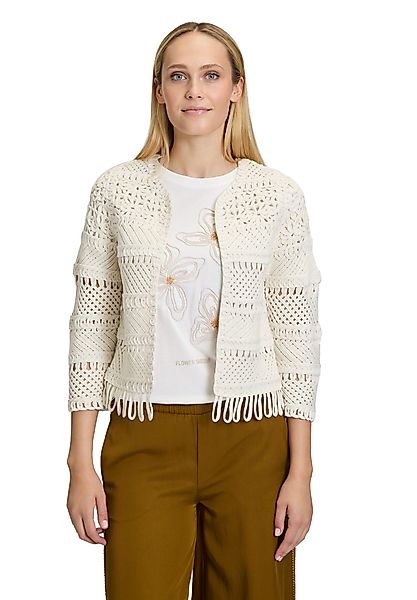 Cartoon Jackenblazer Cartoon Casual-Strickjacke mit Rundhalsausschnitt günstig online kaufen