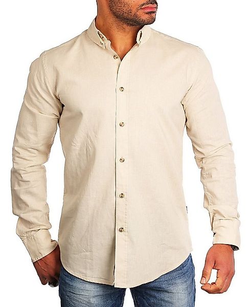 CARISMA Langarmhemd Herren Leinen Baumwoll Mix Casual Hemd 8529 Regular But günstig online kaufen