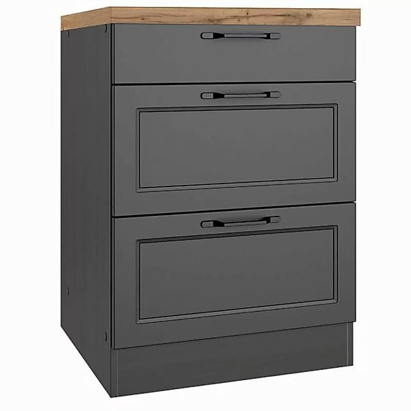 Lomadox Auszugsunterschrank MONTERREY-03 Unterschrank Küchenschrank, 60cm, günstig online kaufen