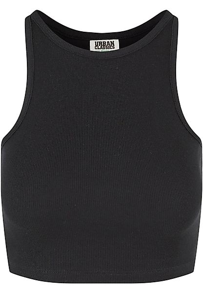 URBAN CLASSICS Muskelshirt "Urban Classics Damen Ladies Organic Cropped Rib günstig online kaufen
