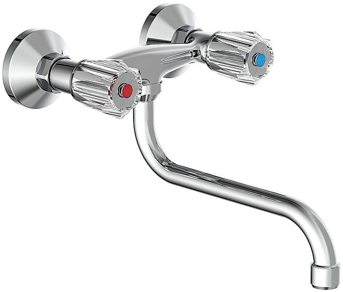 Schütte Spültischarmatur Brillant schwenkbarer Wasserhahn Küche für Wandmon günstig online kaufen