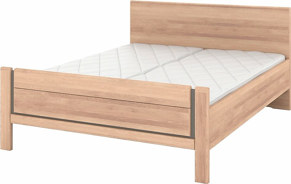 Musterring Holzbett "Sorrent, Bettgestell, Bettrahmen, teilmassiv Eiche", ( günstig online kaufen