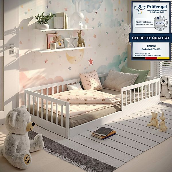 CADANI Kinderbett Timi Montessori Bodenbett (Rausfallschutz günstig online kaufen