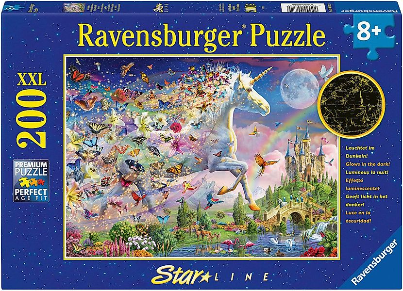 Ravensburger Puzzle Star Line, Leuchtendes Schmetterlingseinhorn, günstig online kaufen