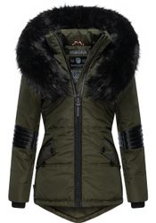 Navahoo Winterjacke "Nirvana" mit Kapuze edle Steppjacke m. schwarzem Kunst günstig online kaufen