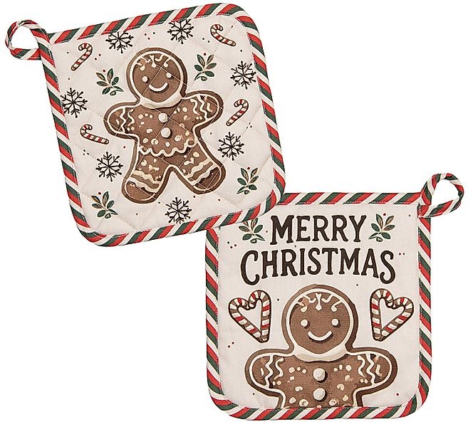 Clayre & Eef Topflappen Classic Gingerbread Magic, (2-tlg., 2-teilig), hitz günstig online kaufen