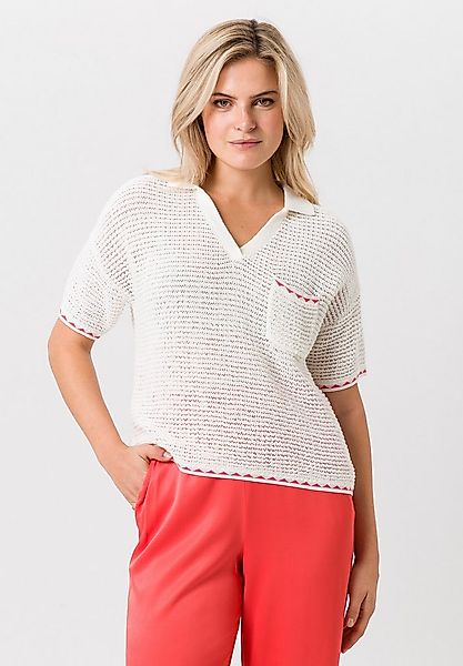 TUZZI Strickpullover mit kontrastierenden Abschlüssen günstig online kaufen