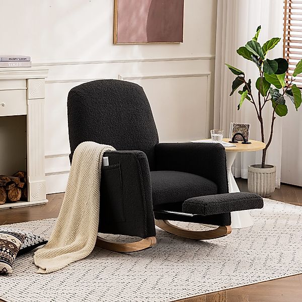 i@home Loungesessel Schaukelstuhl mit Hocker, Relaxsessel günstig online kaufen