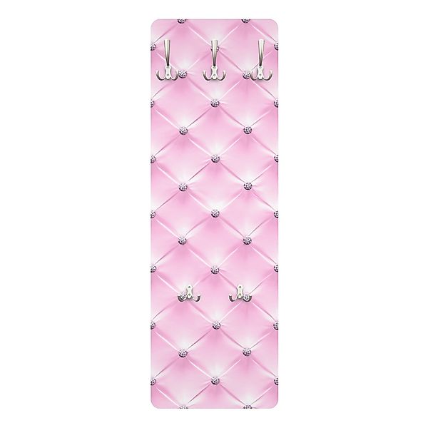 Bilderdepot24 Garderobenpaneel Design Muster Diamant Rosa günstig online kaufen
