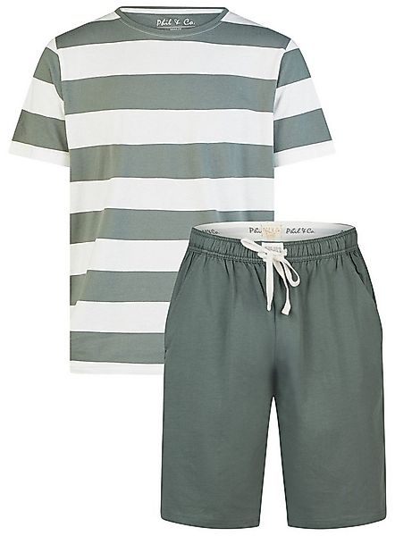 Phil & Co. Shorty Chill Trek (Set, 2 tlg., 2-teilig) Herren Pyjama kurz Bau günstig online kaufen