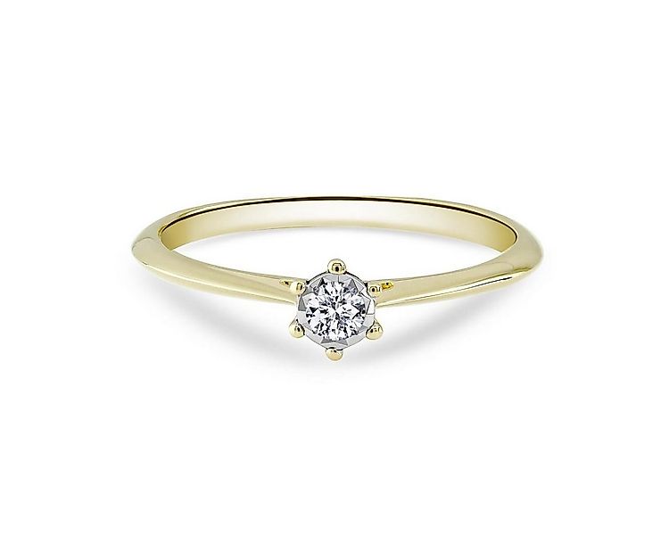 Adam & Eve Verlobungsring Verlobungsring Diamant (0.06 ct) 585 Gelbgold günstig online kaufen