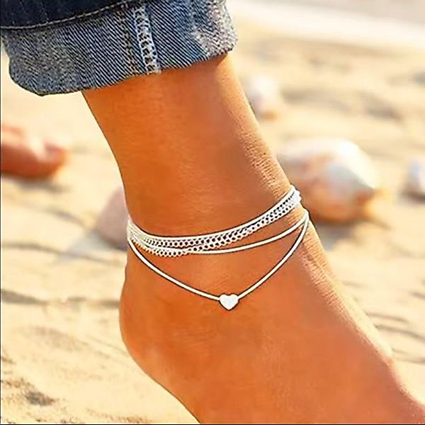 KARMA Fußkette mit Anhänger Fußkettchen Edelstahl günstig online kaufen