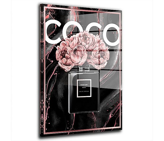 Artedinoi Acrylglasbild Parfüm Coco Style Flasche Pop Art Acrylglas Wandbil günstig online kaufen
