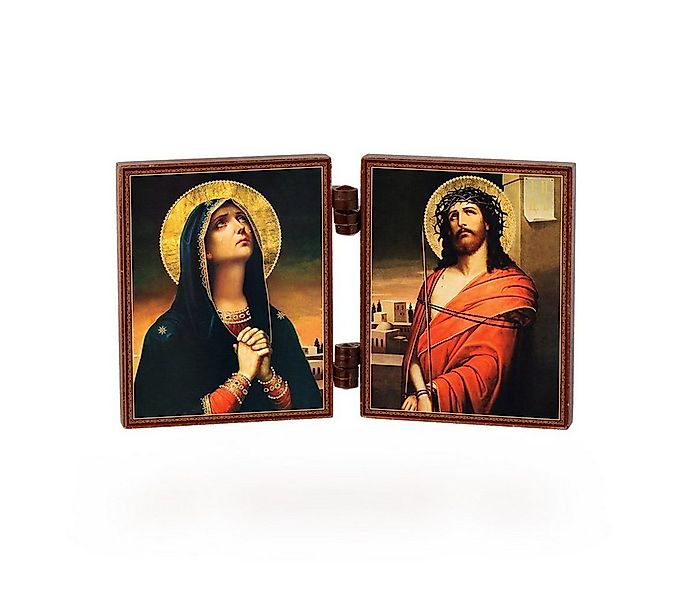 NKlaus Bild Ikone - Deva Maria & Jesus - christliche reise Altar Holz Dipty günstig online kaufen