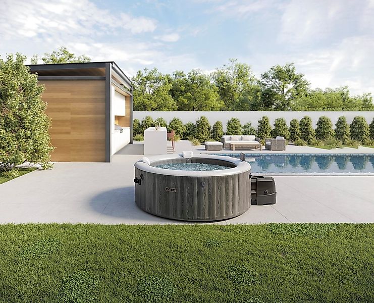 Intex Whirlpool Greywood Deluxe, (Set, 10-tlg), 145 cm Durchmesser günstig online kaufen