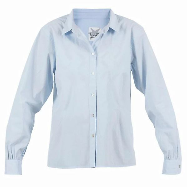 Blue Sportswear Hemdbluse Baumwollpopeline Hemd Dunham Embrodery in Hellbla günstig online kaufen