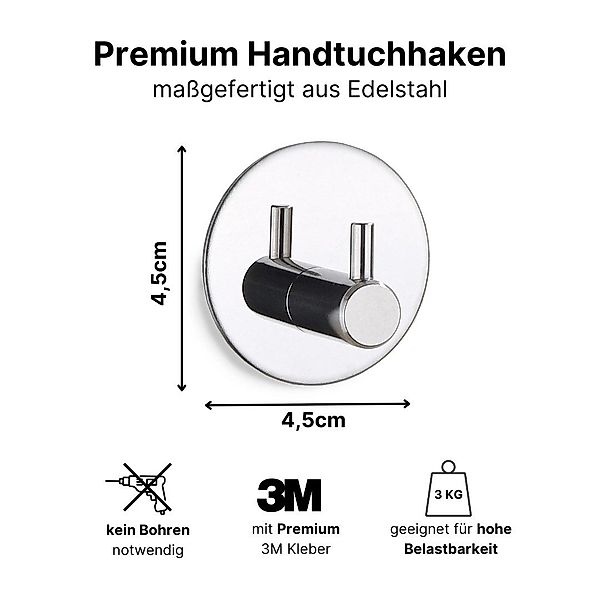 LIVINA HOME Handtuchhaken Haken selbstklebend Bad günstig online kaufen