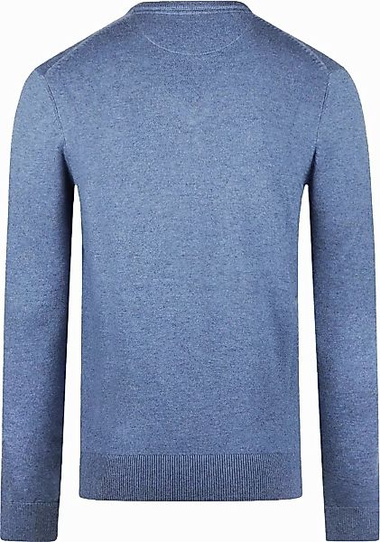 McGregor Pullover Merinowolle V-Ausschnitt Faded Blau - Größe 3XL günstig online kaufen