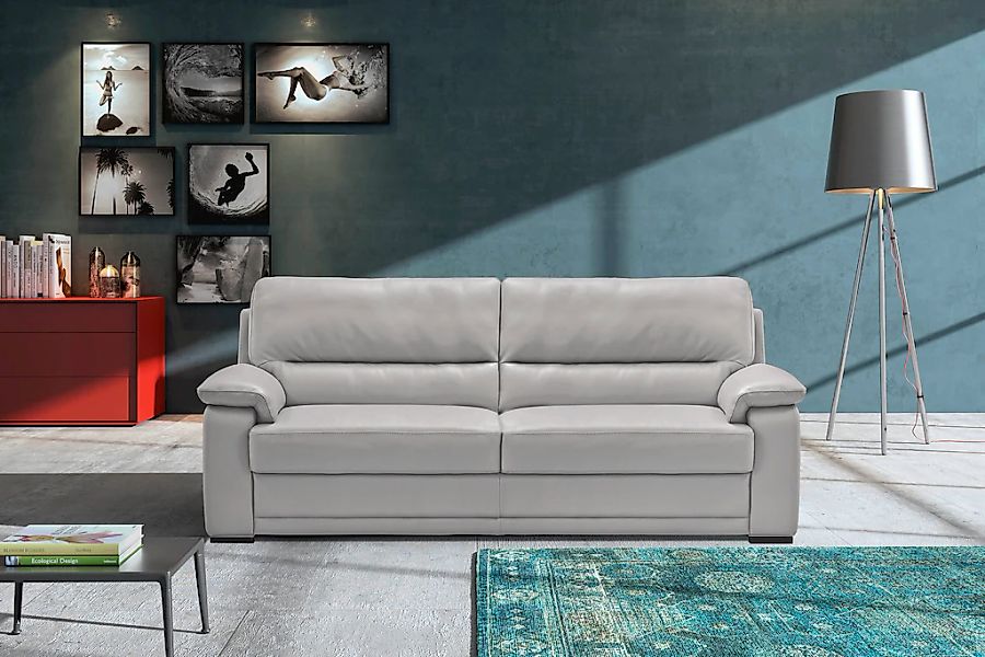 Egoitaliano 2,5-Sitzer "Doris, modernes Designersofa, Ledersofa mit erstkla günstig online kaufen