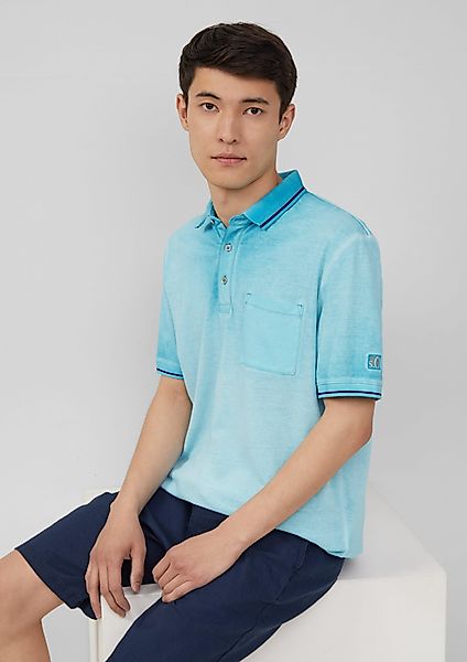 s.Oliver Kurzarmshirt Piqué-Poloshirt mit Waschung und günstig online kaufen