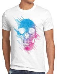 style3 T-Shirt Neon Skull totenkopf schädel günstig online kaufen