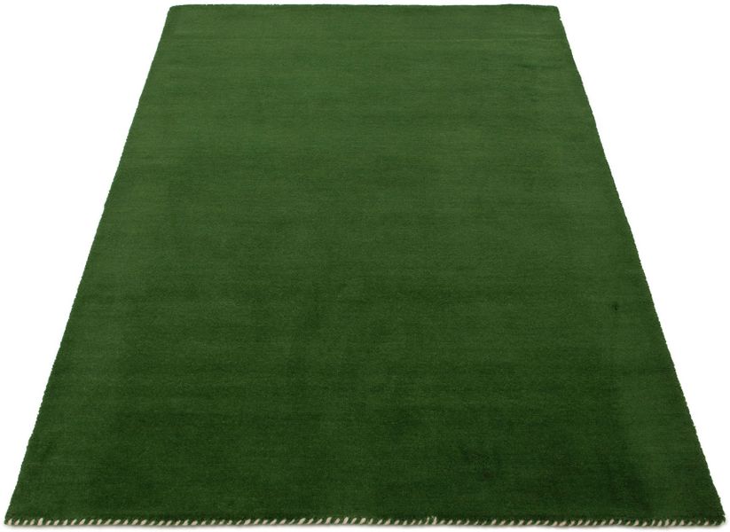 carpetfine Wollteppich "Gabbeh Lola Uni" rechteckig 14 mm Höhe mit natürlic günstig online kaufen