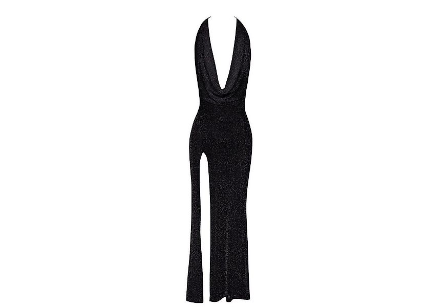 Noir Handmade Neckholderkleid langes Kleid Onyx Liquid F373 schwarz hoher B günstig online kaufen